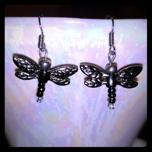 Handmade Dragonfly Earrings by GemaneeJewels
